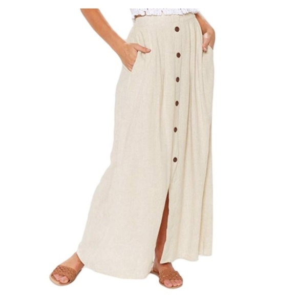 Asvivid Dresses & Skirts - Asvivid Casual High Waist Long Summer Maxi Skirt